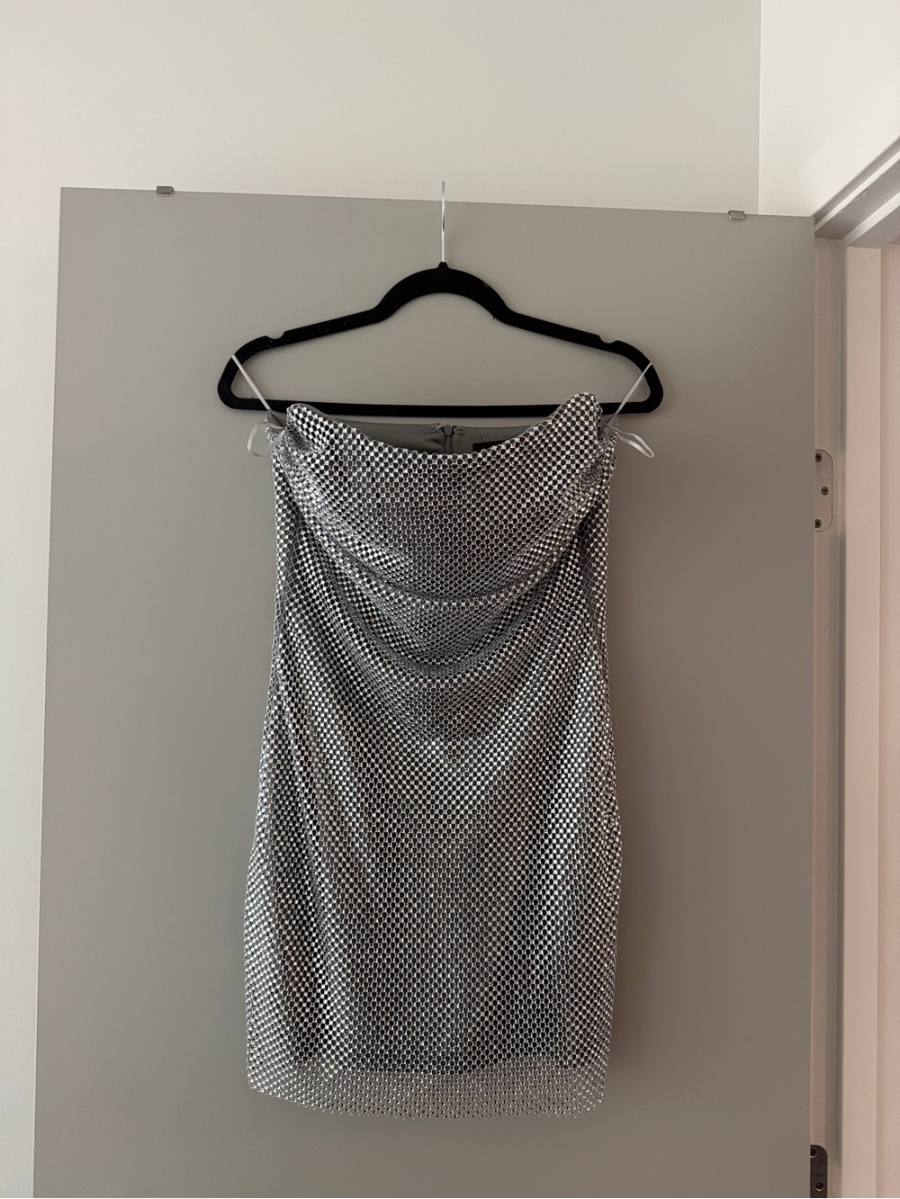 Zara Crystal Strapless Mini Dress